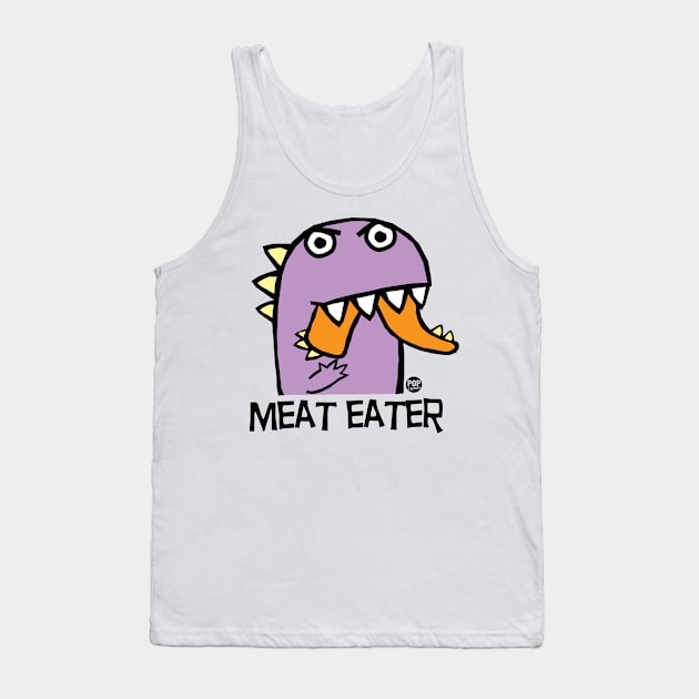 MEAT EATER Tank Top by toddgoldmanart